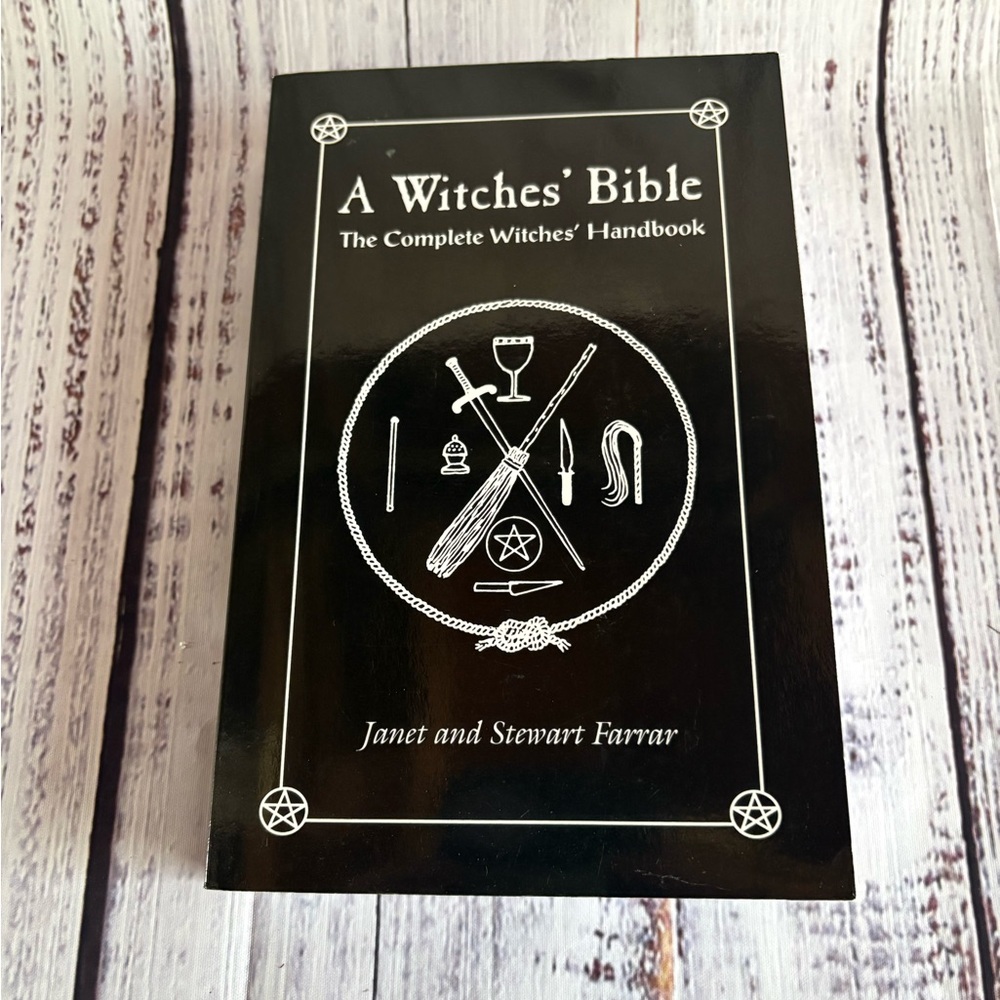 A Witches' Bible by Janet and Stewart Farrar - Black & White Hardcover